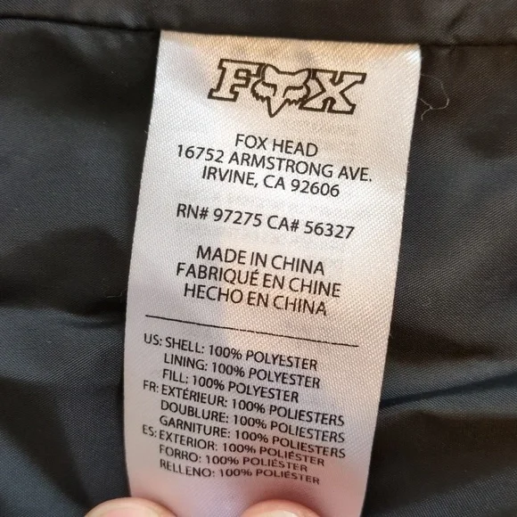 Fox women's Puffy light quilted jacket, size M - Picture 5 of 9